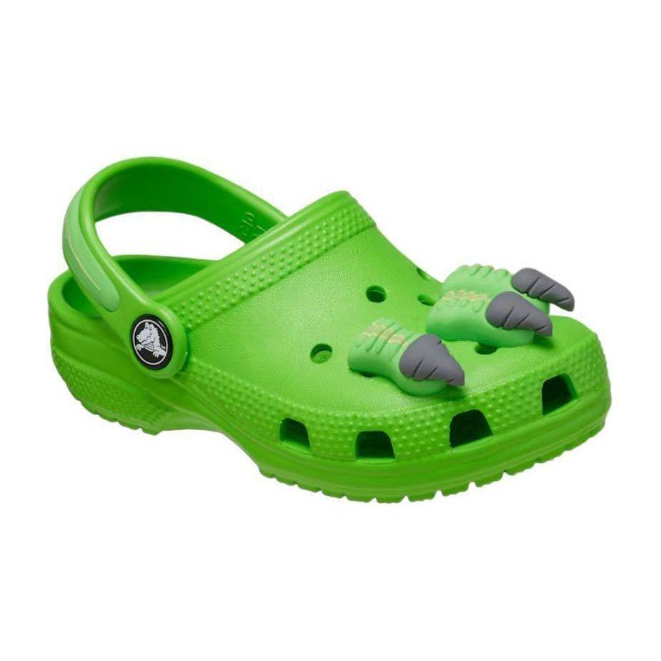 Crocs Classic Clog Breathable Comfortable Casual Non-Slip Kick-Resistant Sandals Kids Sandals Clay-Green 209140-3WA