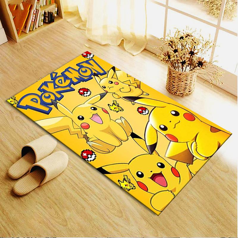 Новый ковер-коврик Pokemon 2025 для гостиной, спальни, дома, украшение дивана, детский игровой, противоскользящий напольный коврик 76