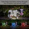 Garden Decoration Cow Statues Outdoor Golden Cow Puppy Statue with Solar Outdoor Figurine Light for Garden Patio