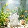 Decorative Hideout for Fish Halloween Aquarium Hideout, Floating Bat Betta Hammock, Ghost Hide Cave Tank Accessories And Resting Spot, Decoration
