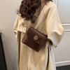 Женская сумка подмышки высокого качества в стиле ретро, ​​новинка 2023 года, зимняя новая маленькая квадратная сумка, простая и универсальная сумка через плечо на одно плечо