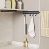 Aluminum Zinc Zinc Alloy Closet Valet Rod Retractable Wardrobe Clothing Rail  Hanging Suits