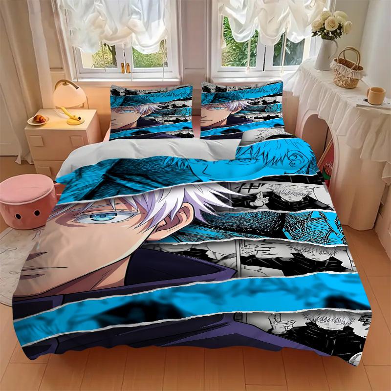 Jujutsu Kaisen Manga Artwork Print 3Pcs Bedding Setduvet Cover With 2 Bedropillowcase Home Birthday Gift