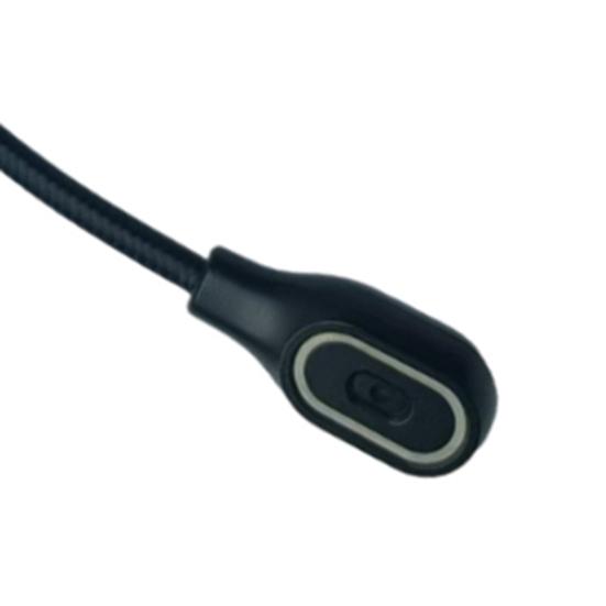 Игровой микрофон с регулируемой светодиодной подсветкой, простая установка, шумоподавление, съемный микрофон, замена для AW920h