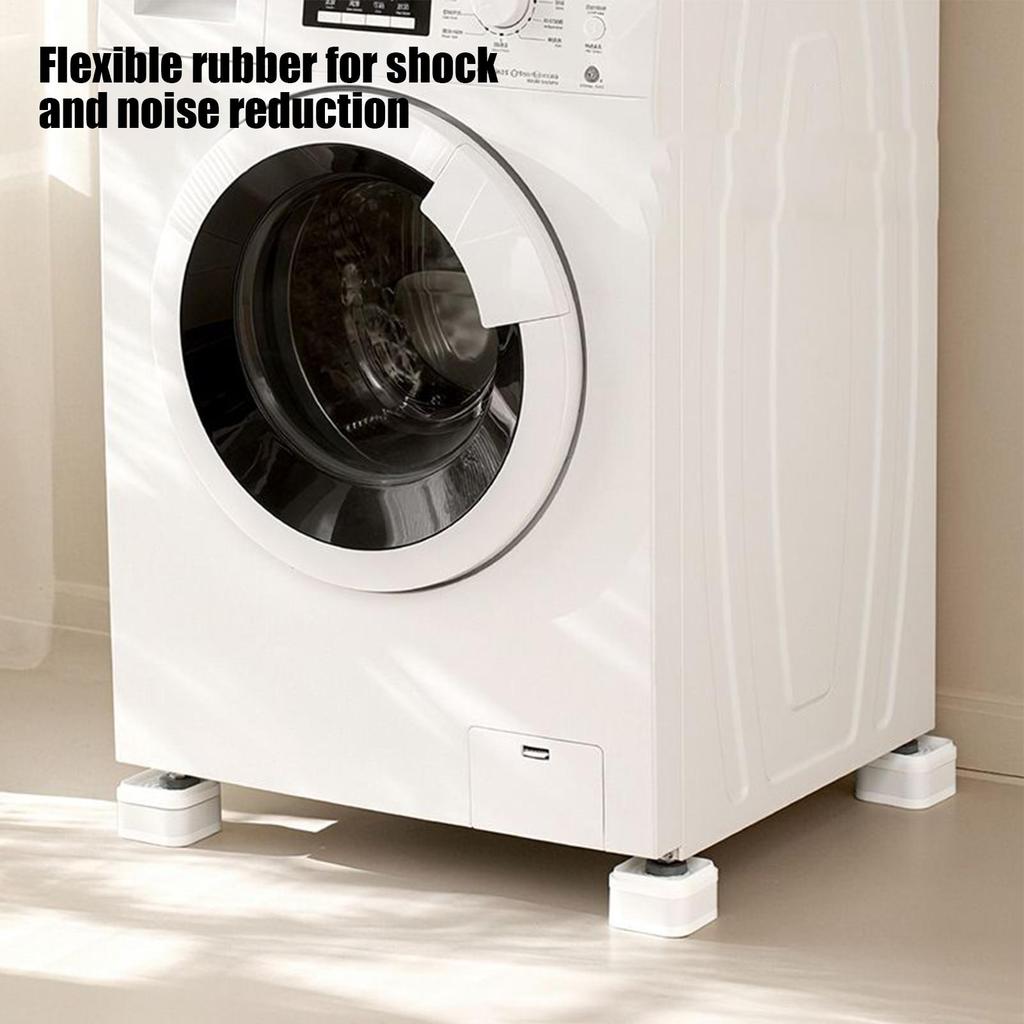 Furniture Lifts Risers 4 Pieces Stackable Square Blocks Bed Chair Legs Lifter Couch Risers For Washing Machine Sofa Couch