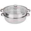 Набор кастрюль для варки на пару, 27 см/11 дюймов Двухъярусная кастрюля-пароварка для супа, 2-ярусная домашняя кастрюля-пароварка для крутой готовки