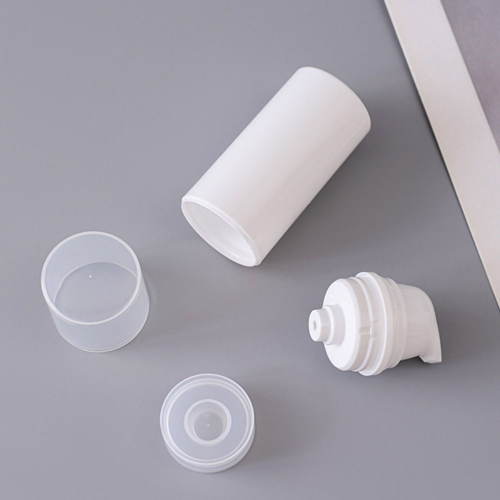 Безвоздушный насос Безвоздушная бутылка Белый Пустой контейнер для лосьона Бутылка для жидкости Лосьон Крем Жидкость