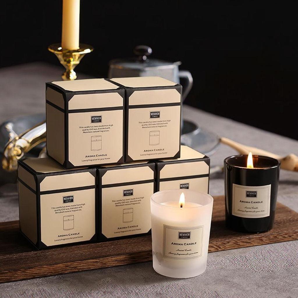 Simple Style Modern Aromatherapy Soy Wax Pillar Candle for Home Dcor Thanksgiving Christmas Weddings & Parties