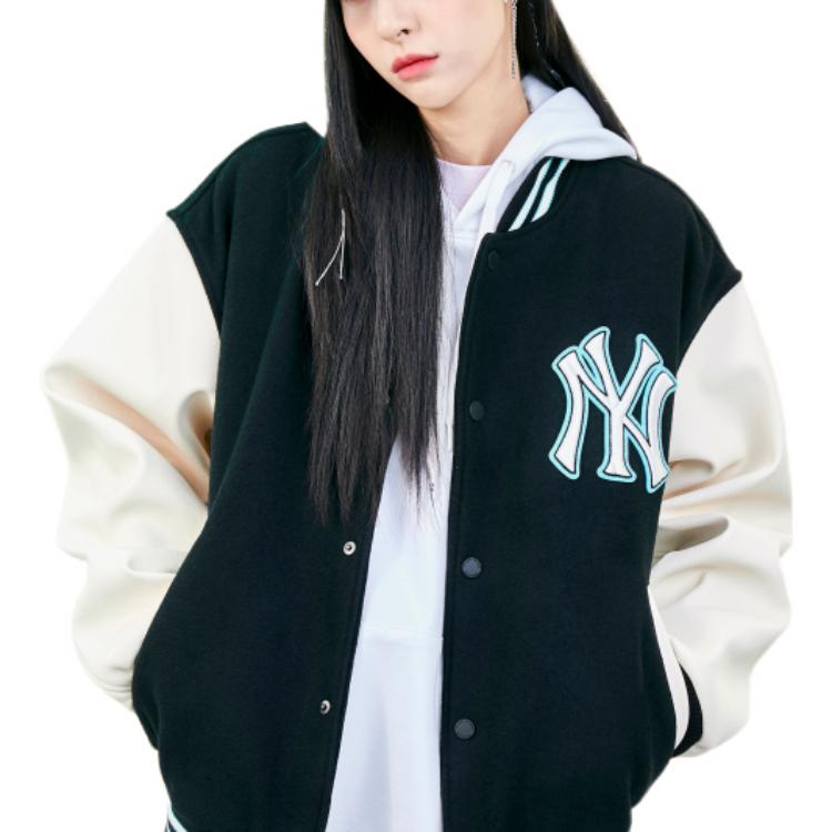 MLB Basic Logo New York Yankees Logo Patch Baseball Jersey Unisex jersey Black 3AJPB0121-50BKS