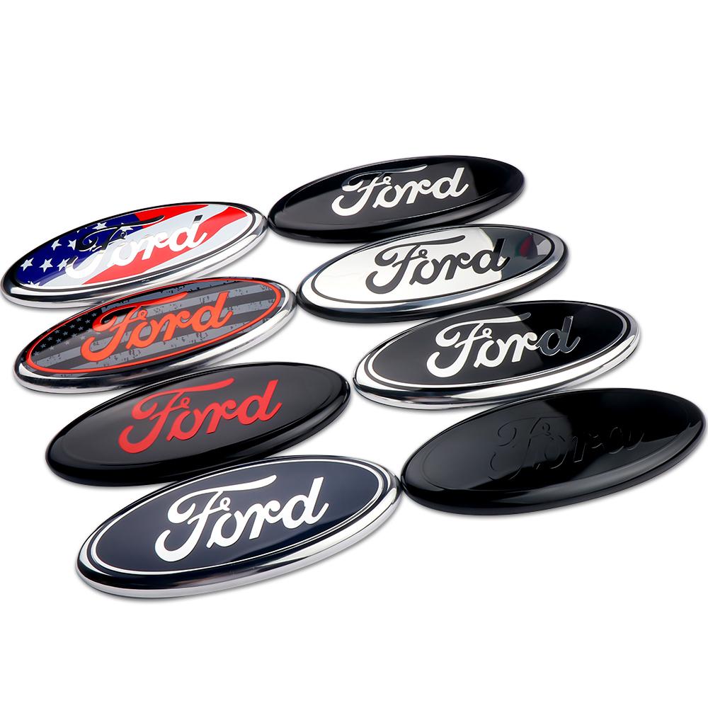 Original Replacement Car Front Grille Badge Trunk Cover Sticker For Ford Ranger Focus2 3 Mondeo C-Max Mustang Fiesta Kuga Escape
