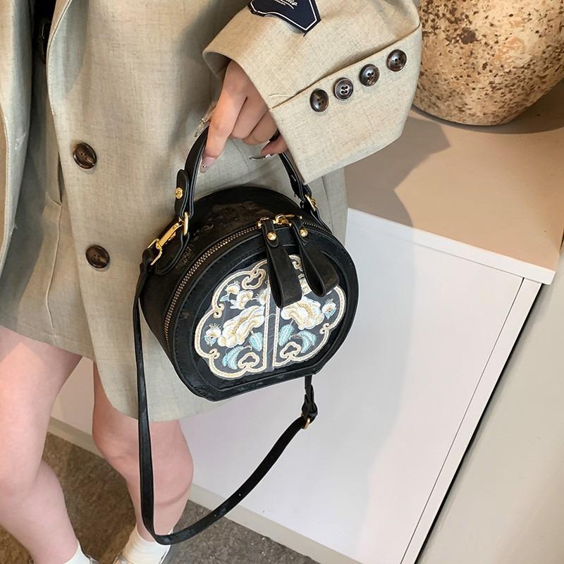 Сегодняшняя популярная маленькая сумка женская новая универсальная сумка через плечо лето изысканная портативная маленькая круглая сумка