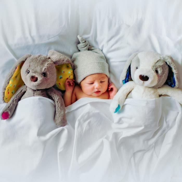 Peluche lapin doux et câlin Petit Jour - multicolore - TU