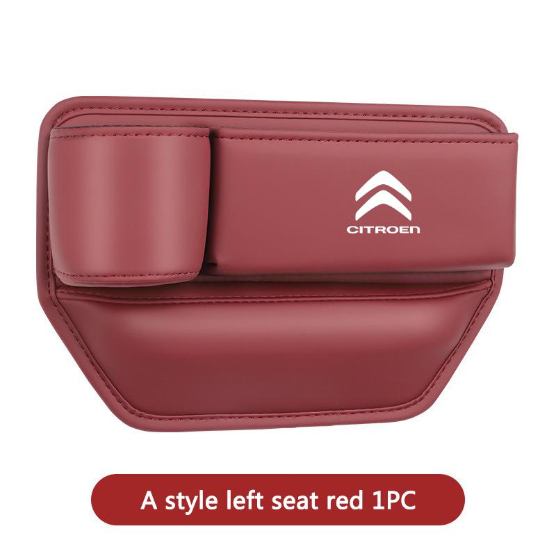 AAMZ1 New Leather Car Seat Gap Storage Box Water Cup Phone Brace for Citroen C4 C3-XR C5 Aircross C6 C-quatre Picasso C-Elysee C4L C3L