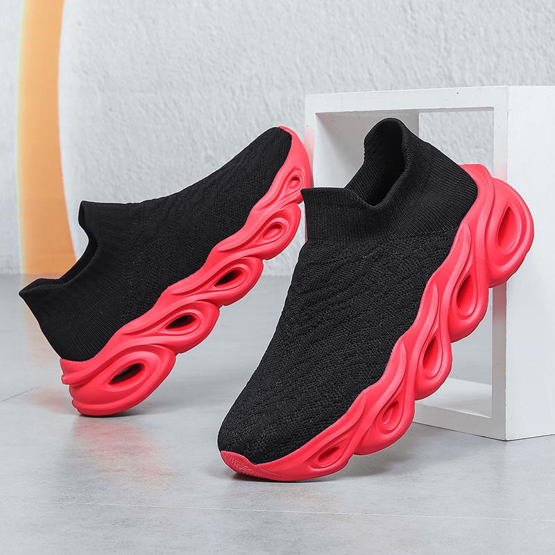 Fashion Classic Couple Casual Sports Shoes Comfortable and Breathable Mens and Women's Socks Shoes Non-Slip Fitness Running Shoe