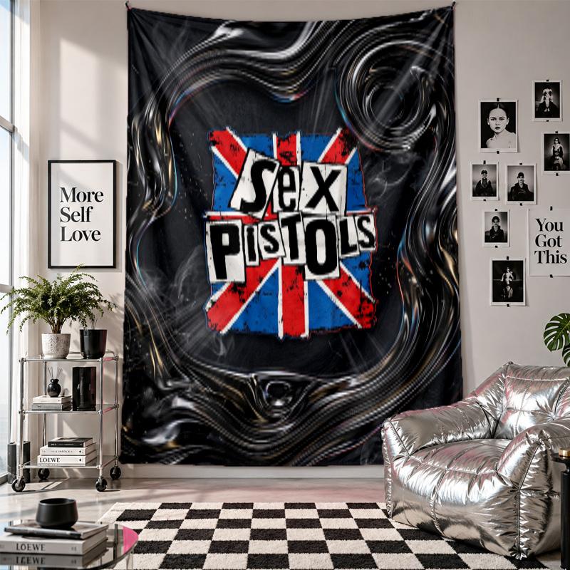 Sex Pistols Wall Tapestry Home Decor Wall Hanging Cloth for Bedroom Living Room Background
