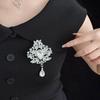 Европейско-американская преувеличенная большая брошь-подвеска в виде капли воды, цветок для груди, аксессуары для одежды для женщин