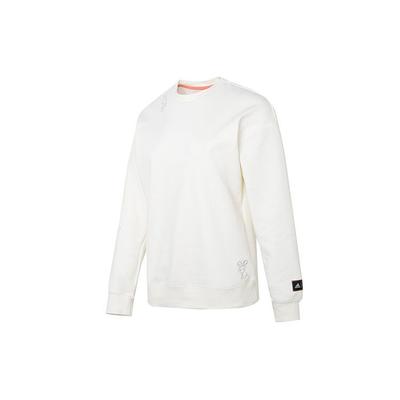 CNY SS23 однотонная спортивная повседневная толстовка с тремя полосками с круглым вырезом, женская толстовка белого цвета HZ3004