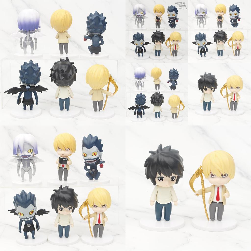 Набор экшн-фигурок Death Note Детализированные ПВХ-модели с L, Лайтом, Рюком, Ремом Коллекционные фигурки