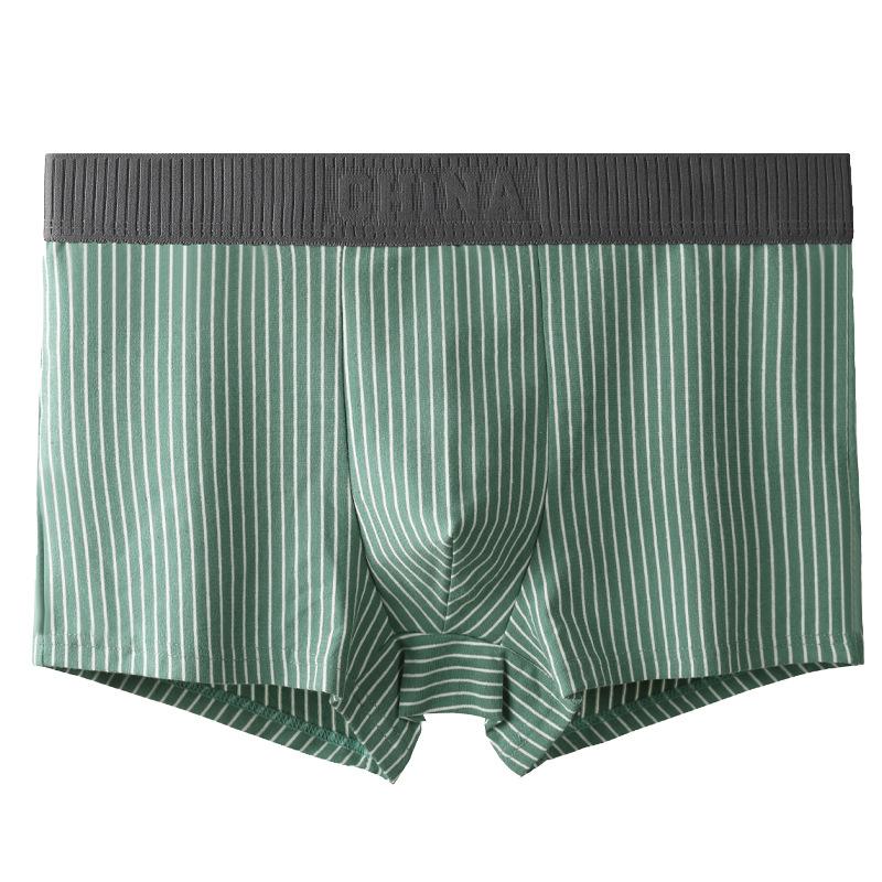 New Striped Men Boxer Underwear Bermuda Ropa Interior Mens Boxers Cuecas Man Calzoncillos Homme U Convex Lingerie