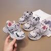 Boys Girls Running Shoes Fashion Versatile Kids Sneakers Mesh Breathable 2024 New Fashion Children Sports Shoes Thick Soft Sole