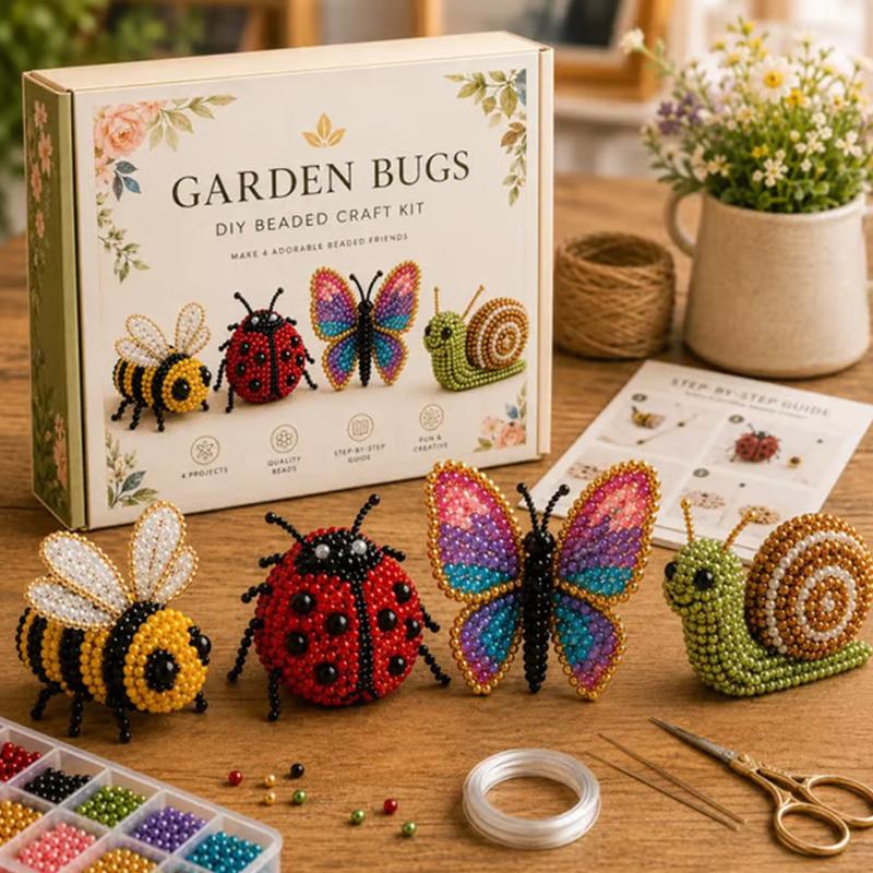 3D Beaded Animal Craft Kit Beginner Friendly DIY Animal Beading Set Stress Relief Handmade Craft for Adults Home Leisure Time Activity