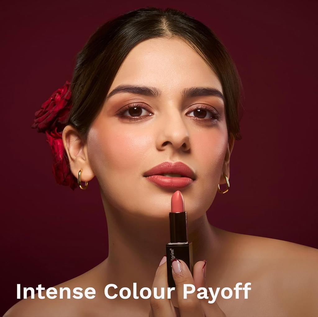 Pilgrim Matte Bullet Lipstick 4.2g Pack of 1 Intense Colour Long-Lasting Smudgeproof Pink Hotness -12