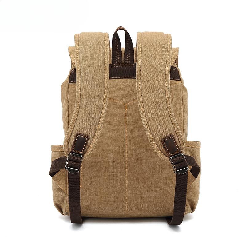 Холщовый рюкзак повседневный мужской рюкзак ретро Crazy Horse кожаная дорожная сумка для улицы Холщовая сумка