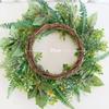 Artificial Flower Wreath Spring Wreath Decoration for Front Door Farmhouses Garden for Wedding Party Home Decoration