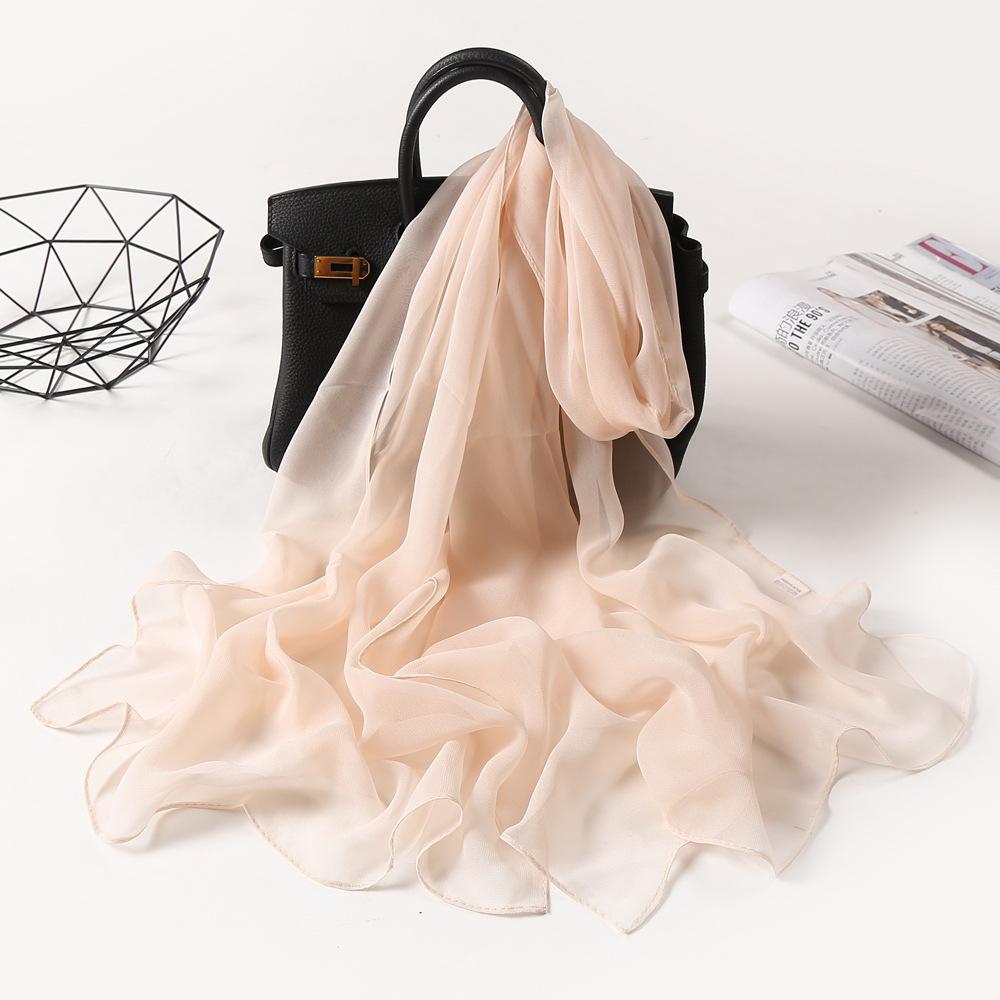 New Fashion Spring/Summer Women Solid Headband Beach Silk Scarf Shawls Female Long Wraps Panama Beach Sunscreen Hijab