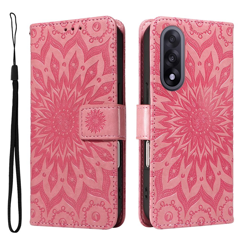 For OnePlus Nord 5 5G/OnePlus Ace 5 Ultra 5G Leather Wallet Case Sunflower Imprinted Phone Cover