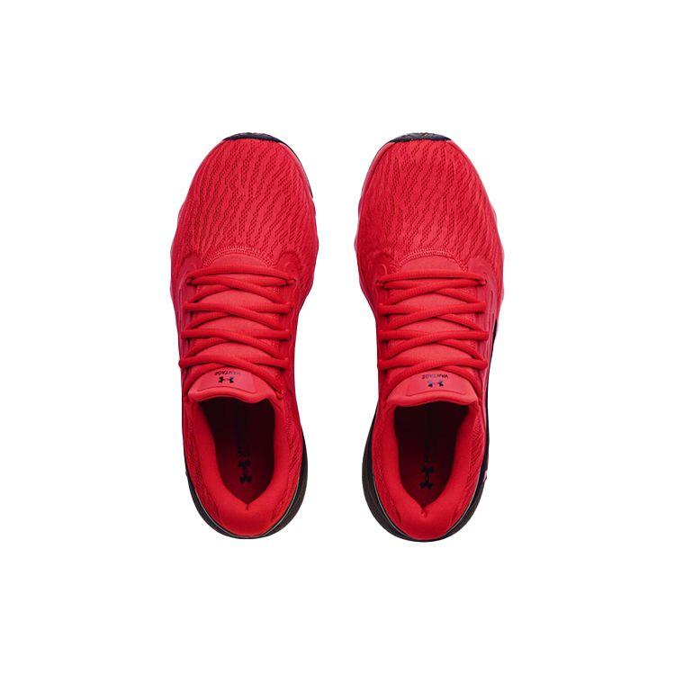 Under Armour Charged Vantage Comfortable Fabric Synthetic Leather Low Top Casual Running Shoes Men Sneaker Red 3023550-602