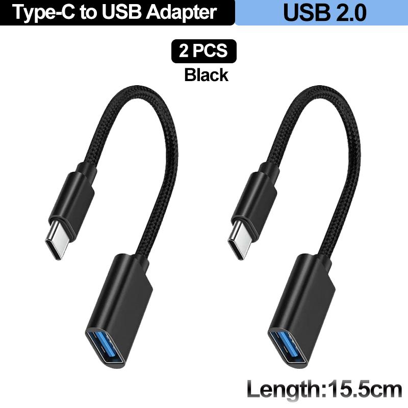 Для мобильного телефона USB-Female на Type-C Male Адаптер OTG 15.5CM Длинный Кабель Для Xiaomi Samsung S20 Huawei OTG Кабель-Конвертер Данных