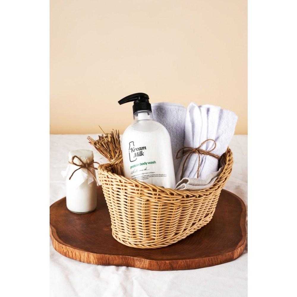 Крем-гель для душа с молочным протеином и ароматом белого мускуса, 2 упаковки, 1,1 л