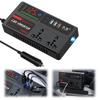Автомобильный инвертор питания DC 12V/24V в AC 220V, адаптер питания, цифровой дисплей, двойной Type-c, автомобильное зарядное устройство, 3 USB-порта, дышащий свет