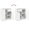 Sideboard with Drawer White 71x35x84 cm Engineered Wood