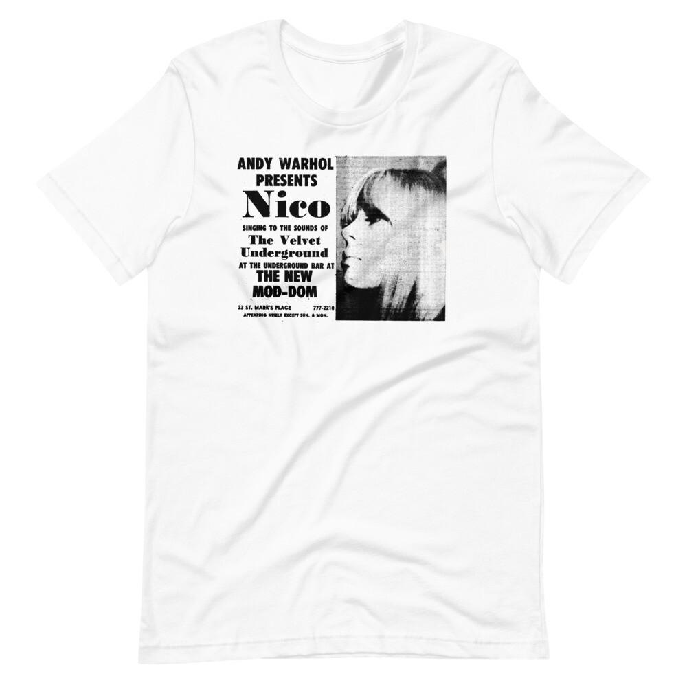 NICO AND THE VELVET UNDERGROUND White Tee Short-Sleeve Unisex T-Shirt