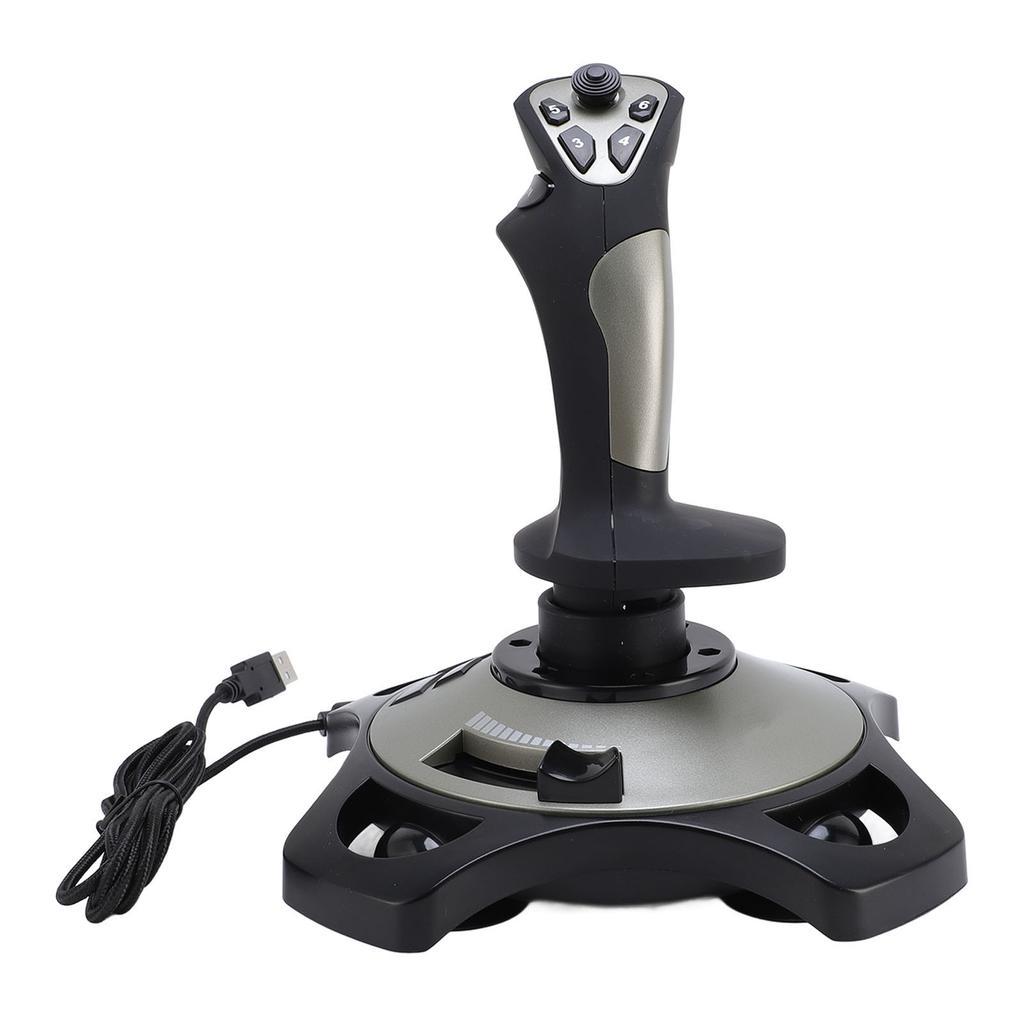 Flight Simulator Joystick Controller USB Wired Flight Stick with Vibration and Throttle for Win 7 8 10 11