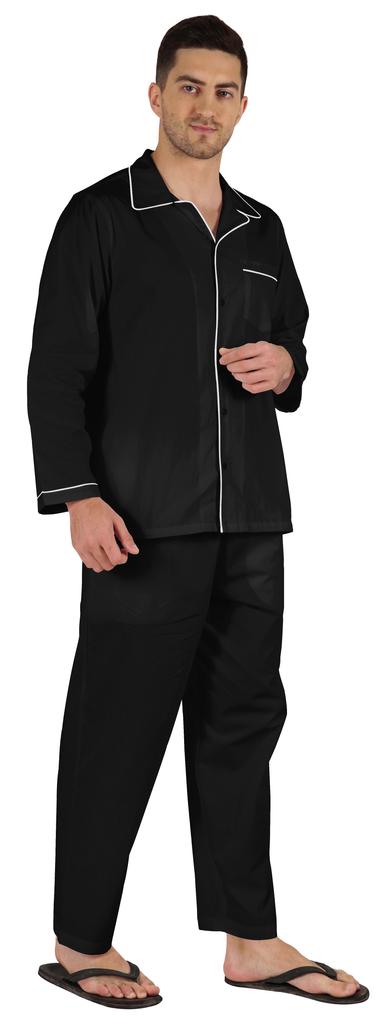 Inkmeso Мужские хлопковые пижамы, однотонная одежда для сна, одежда для дома, пижамный комплект с верхом и низом