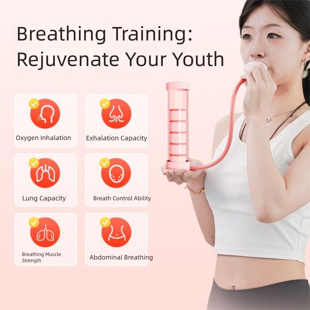 Muscle Trainer Lungs Fitness Trainer Lung Respirator Deep Breathing Trainer Fitness