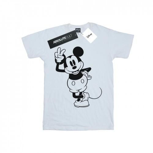 Disney Mens Mickey Mouse Peace Hand T-Shirt