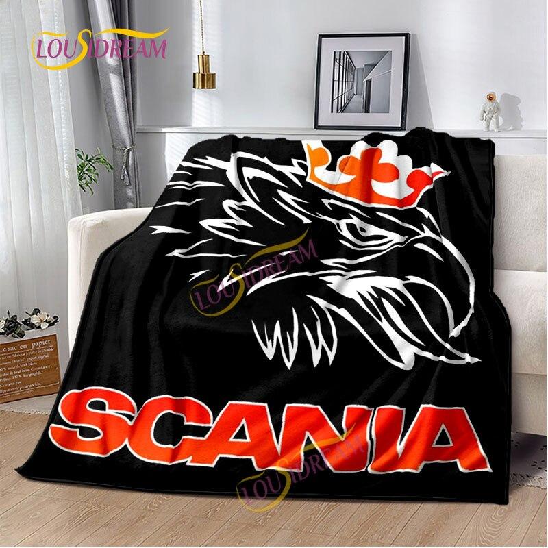 Одеяло Scania для грузовика, домашняя простыня, чехол для дивана, гостиная, офис, одеяло для обеденного перерыва, мягкое повседневное моющееся термоодеяло