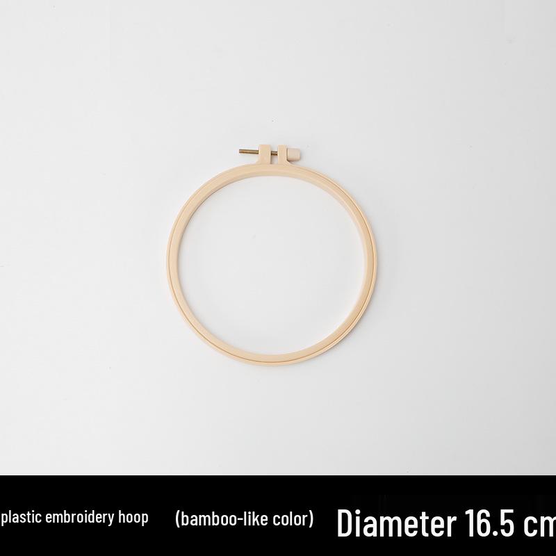 Пластиковый обруч для вышивания в стиле бамбука: Сделанная вручную круглая рамка и подставка