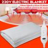 White 220V Electric Heated Blanket Fast Heating Adjustable Electric Heating Blanket Temperature Controller