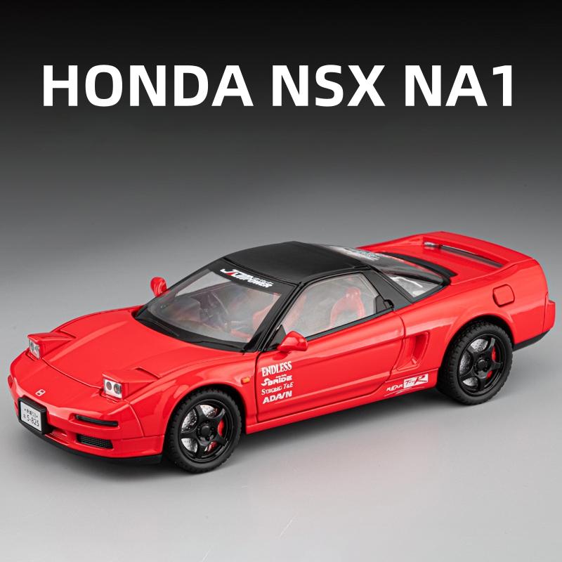1:24 HONDA Acura NSX MK1 NA1 Alloy Sports Car Model Diecast Metal Classic Racing Car Vehicle Model Sound and Light Kids Toy Gift