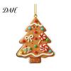 Funny Gingerbread Figurines Christmas Tree Pendant, Double-sided Acrylic Hanging Ornament for Whimsical Man Decor Holiday Home And Car Rearview Mirror