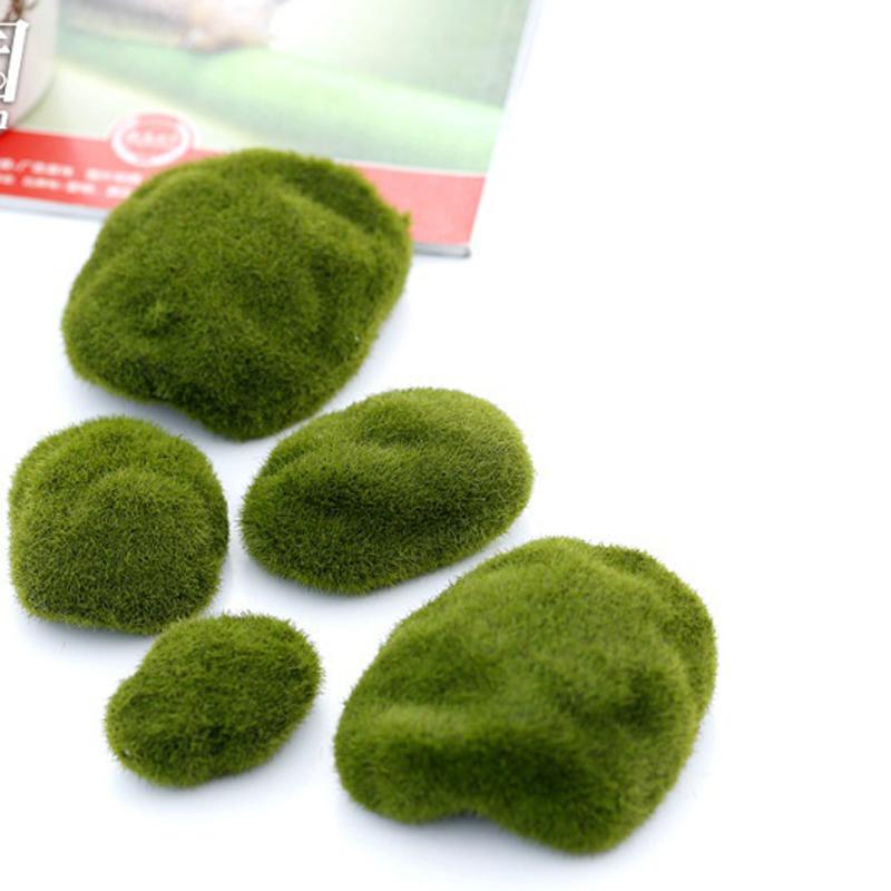 2/4/5/8/10 шт. микропейзаж мох зеленая трава фигурки миниатюрные украшения для мини DIY сказочный сад аквариум моделирование статуя ремесло