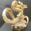 8cm Brass Chinese Dragon Ornament   Animal Metal Figurine Home Decor Desktop Crafts Sculpture Decoration