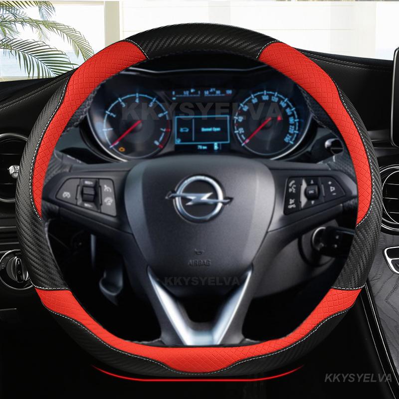 Чехол на руль автомобиля D-образной формы из кожи для Opel Astra 2015-2021 Corsa Combo Mokka 2018-2021 Grandland X Insignia CT 2017-2022