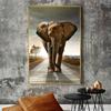 Animals Canvas Painting Wall Art Picture Prints African Wild Elephant Wall Art for Living Room Decor Posters and Prints Unframe