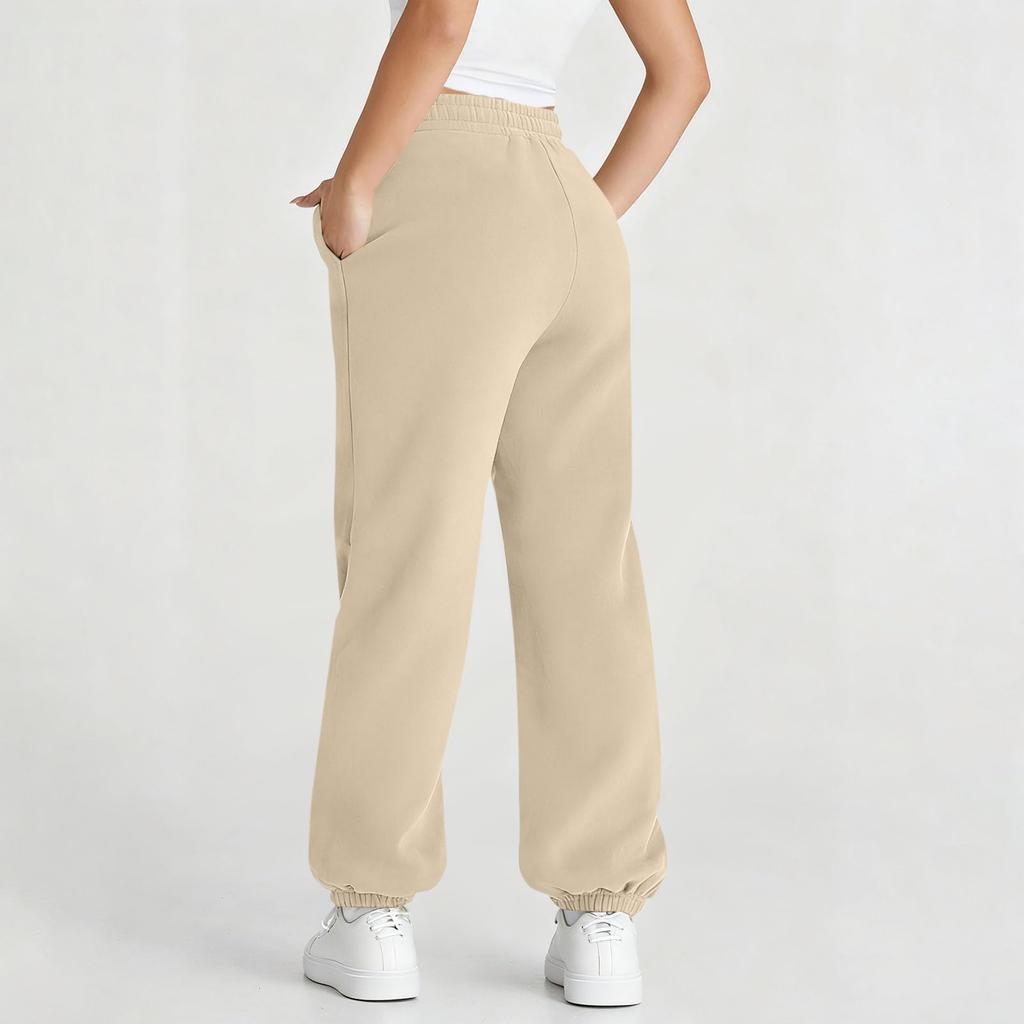 Sweatpants Women Pants With Pockets Fleece Lined Joggers Loose Jogger Pants